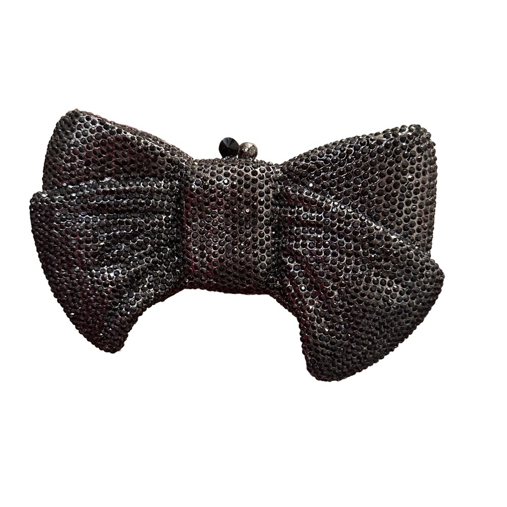 Wonderful Black Rhinestone Bow Handbag-nwt